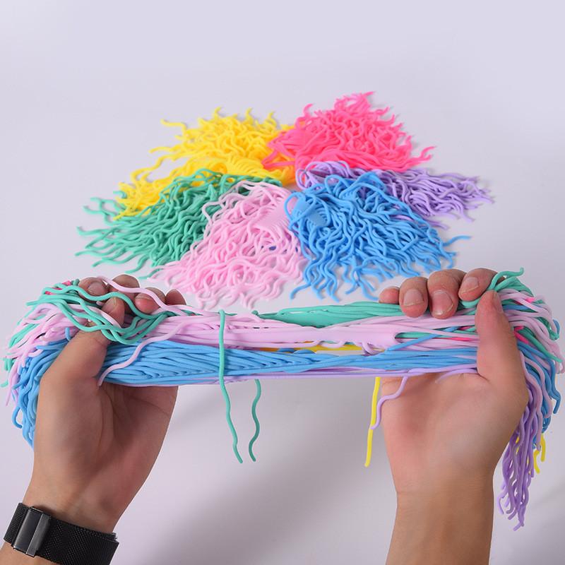 Decompression Stretchy Antistress Jokes Noodles Rope Toy Anti Stress String Fidget Autism Vent Kids Toys 
Decompression Stretchy Antistress Jokes Noodles Rope Toy Anti Stress String Fidget Autism Vent Kids Toys