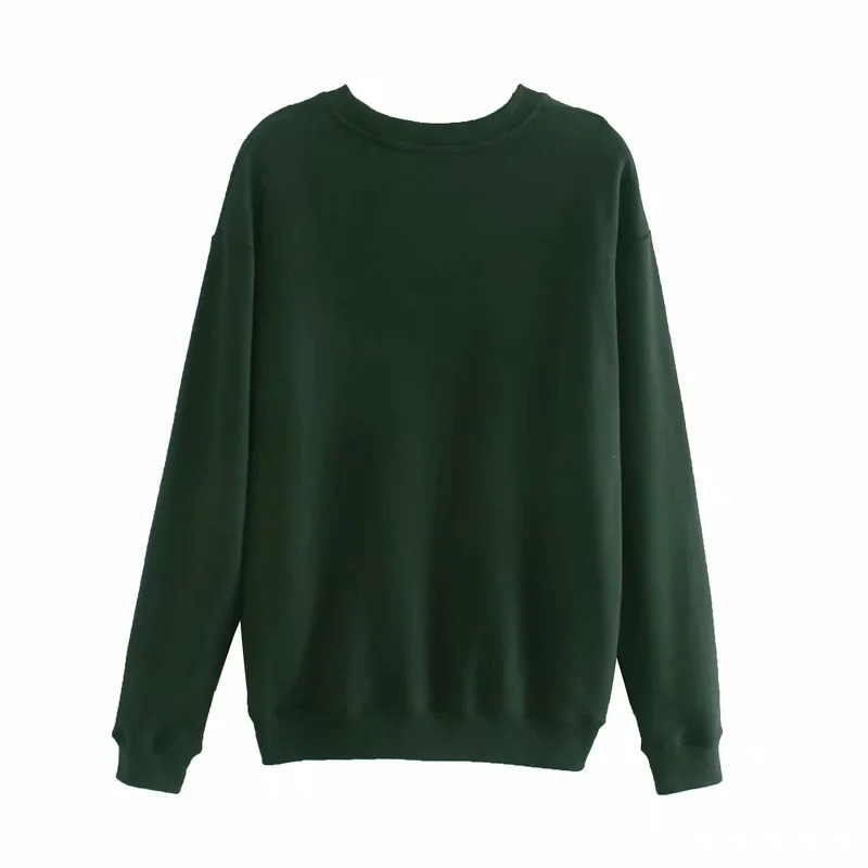 Nomikuma Korean Letters Embroidery Pullover Sweatshirt Causal Long Sleeve O-neck Top Jumper Autumn Winter New Hoodies 6C957 210427