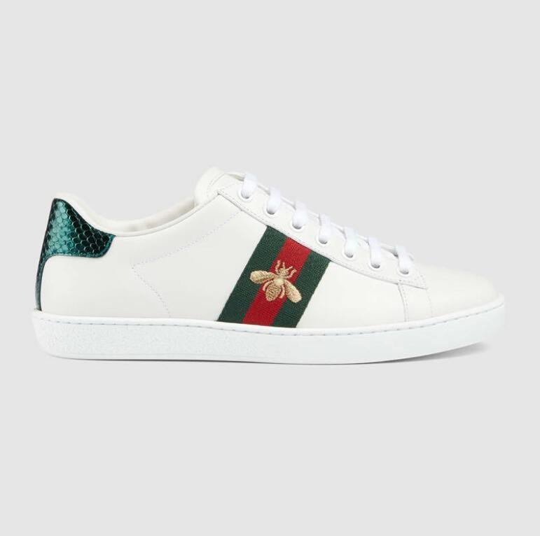 2021 Top quality casual shoes Ace bee Embroidered Green red striped flat Sneakers Running fashion chic men and boy leather with box
2021 Top quality casual shoes Ace bee Embroidered Green red striped flat Sneakers Running fashion chic men and boy leather with box