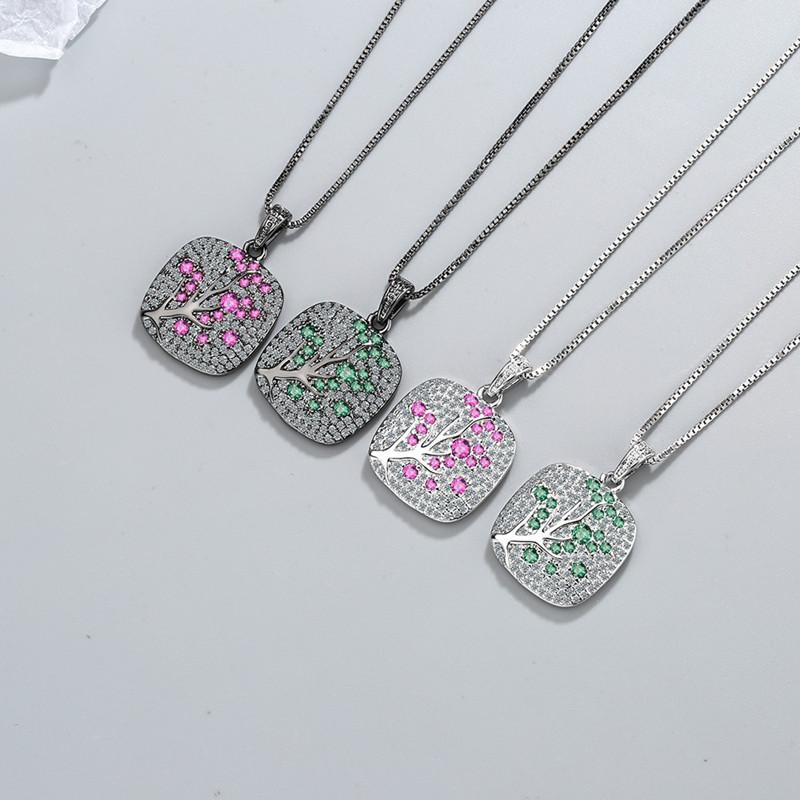 pendant necklaces fashion personality colorful zircon branch necklace for women small fresh jewelry gifts, Silver
pendant necklaces fashion personality colorful zircon branch necklace for women small fresh jewelry gifts, Silver