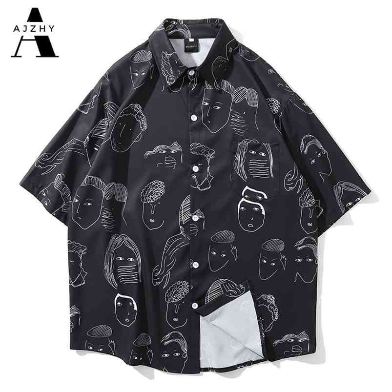 Anime Print Hawaiian Shirts Men Streetwear Hip Hop Harajuku Casual Tropical Beach Short Sleeve Shirt Summer Fashion Tops Male 210721, White
Anime Print Hawaiian Shirts Men Streetwear Hip Hop Harajuku Casual Tropical Beach Short Sleeve Shirt Summer Fashion Tops Male 210721, White