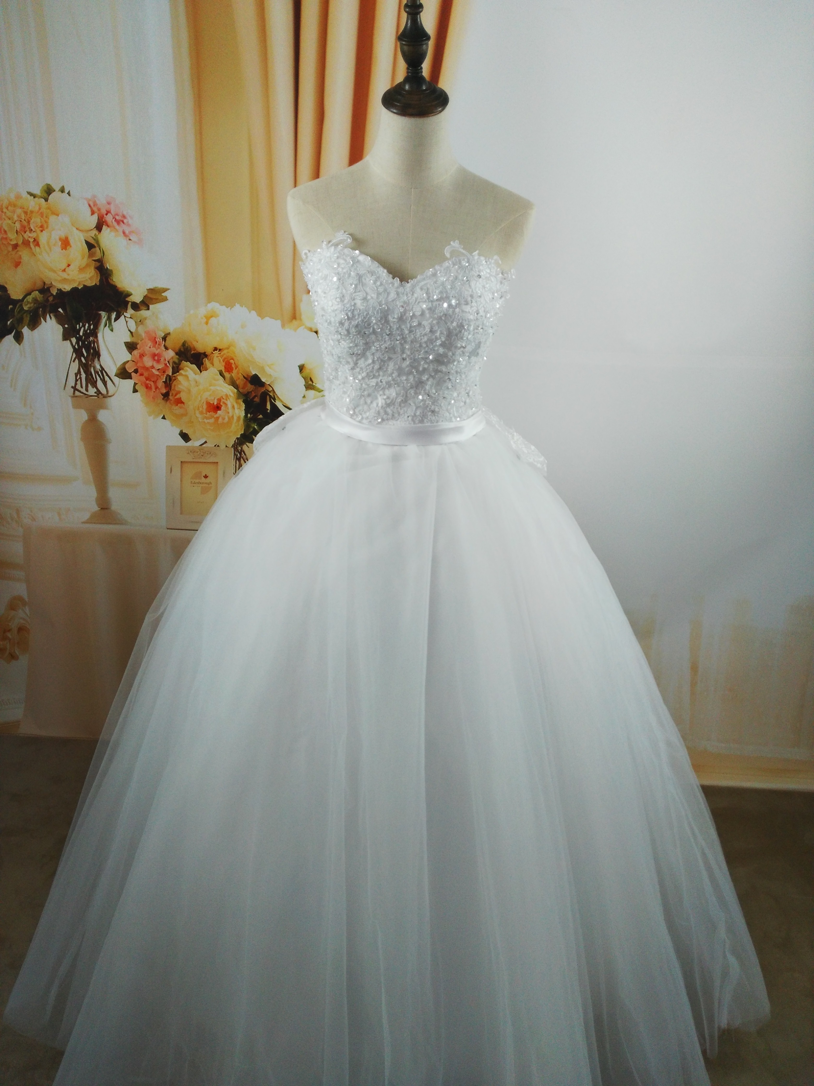 ZJ9008 High Quality Sequins Strapless Fashion White Ivory Brides Dresses Wedding Dress Bride Floor Length plus size maxi formal 2-26W