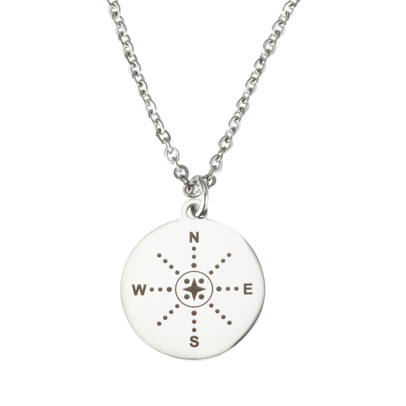 GHIDBK 925 Sterling Silver Round Compass Chokers Necklaces for Women Simple Coin Disc Pendant Necklaces Nautical Sailor Jewelry
GHIDBK 925 Sterling Silver Round Compass Chokers Necklaces for Women Simple Coin Disc Pendant Necklaces Nautical Sailor Jewelry