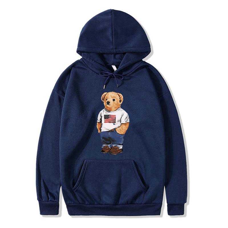 Men's Polo Shirt Long Sleeve Pullover Designer Round Neck New Fashion Print Cute Bear Hoodie, Black
Men's Polo Shirt Long Sleeve Pullover Designer Round Neck New Fashion Print Cute Bear Hoodie, Black