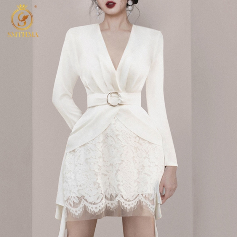 Spring Fashion Runway Skirts Suit Women Long Sleeve Sexy V-Neck Lace Up Blouse + High waist Vintage Two Pieces Skirt Sets 210520, Photo color
Spring Fashion Runway Skirts Suit Women Long Sleeve Sexy V-Neck Lace Up Blouse + High waist Vintage Two Pieces Skirt Sets 210520, Photo color