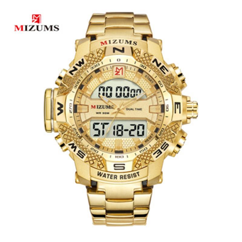 Wristwatches Men Watch Quartz LED Digital Clock Male Waterproof Military Watches Sports Chronograph Stop Wristwatch For Man Gifts #a, Gold
Wristwatches Men Watch Quartz LED Digital Clock Male Waterproof Military Watches Sports Chronograph Stop Wristwatch For Man Gifts #a, Gold