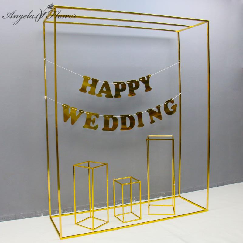 Decorative Flowers & Wreaths Gold-Plated Shiny Square Screen Shelf Geometric Backdrop Frame Wedding Arch Props Flower Stand Party Stage Disp
Decorative Flowers & Wreaths Gold-Plated Shiny Square Screen Shelf Geometric Backdrop Frame Wedding Arch Props Flower Stand Party Stage Disp