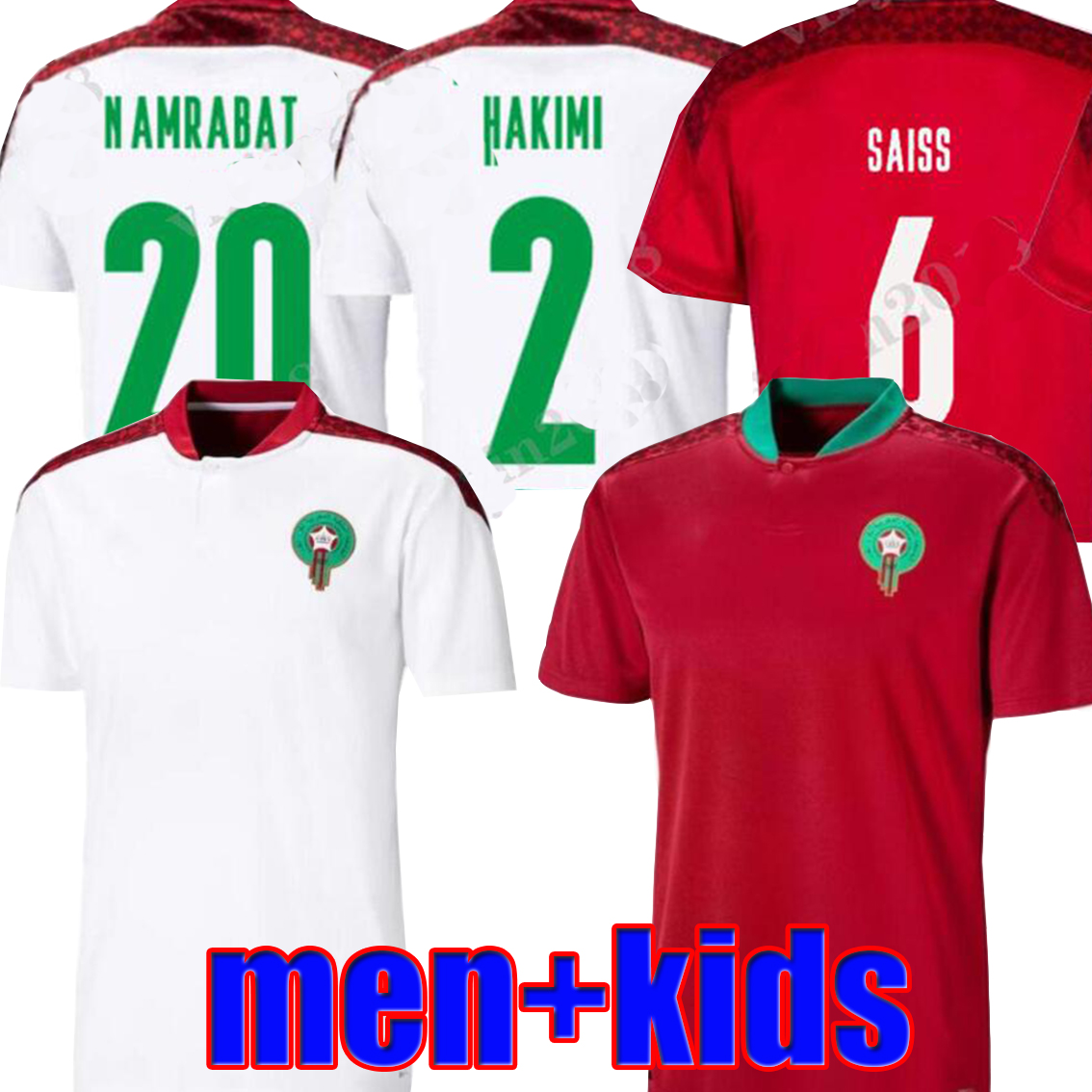 2021 Morocco Soccer Jersey 2022 Maillot Maroc Home Red Away White HAKIMI ZIYECH SAISS N.AMRABAT ALIOUI TOP Quality 21 22 Mens national team Football Shirt thailand, Away +patch
2021 Morocco Soccer Jersey 2022 Maillot Maroc Home Red Away White HAKIMI ZIYECH SAISS N.AMRABAT ALIOUI TOP Quality 21 22 Mens national team Football Shirt thailand, Away +patch