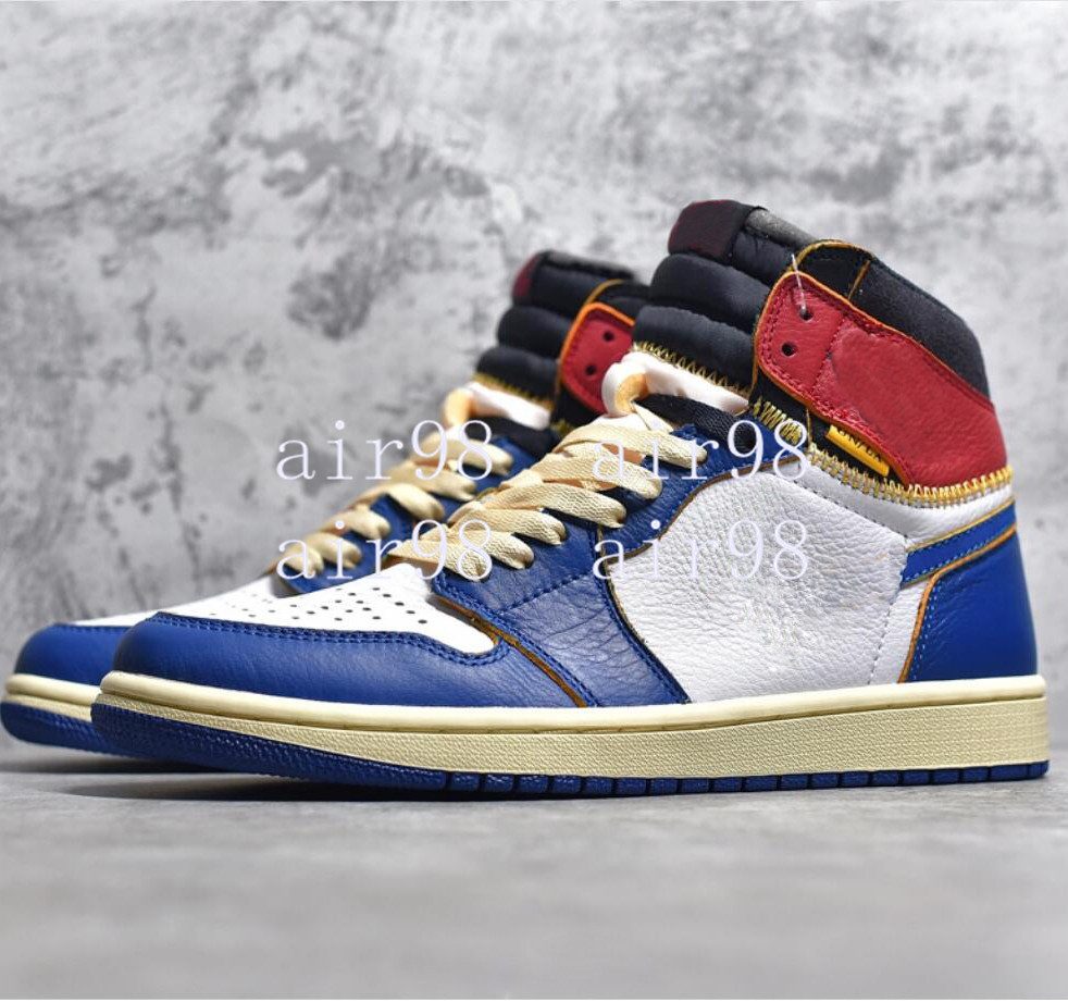 Mens Womens NRG Union 1 High Basketball Shoes White Storm Blue Varsity Red Outdoors Jumpman 1s Junior School Team Sports Sneakers Trainers Chaussures
Mens Womens NRG Union 1 High Basketball Shoes White Storm Blue Varsity Red Outdoors Jumpman 1s Junior School Team Sports Sneakers Trainers Chaussures