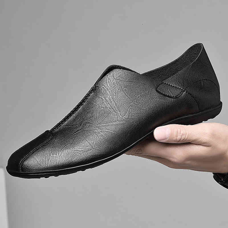 dress shoes mens vintage classic slip on round toe outdoor autumn moccasins suede leather trendy party man loafers b985, Black
dress shoes mens vintage classic slip on round toe outdoor autumn moccasins suede leather trendy party man loafers b985, Black