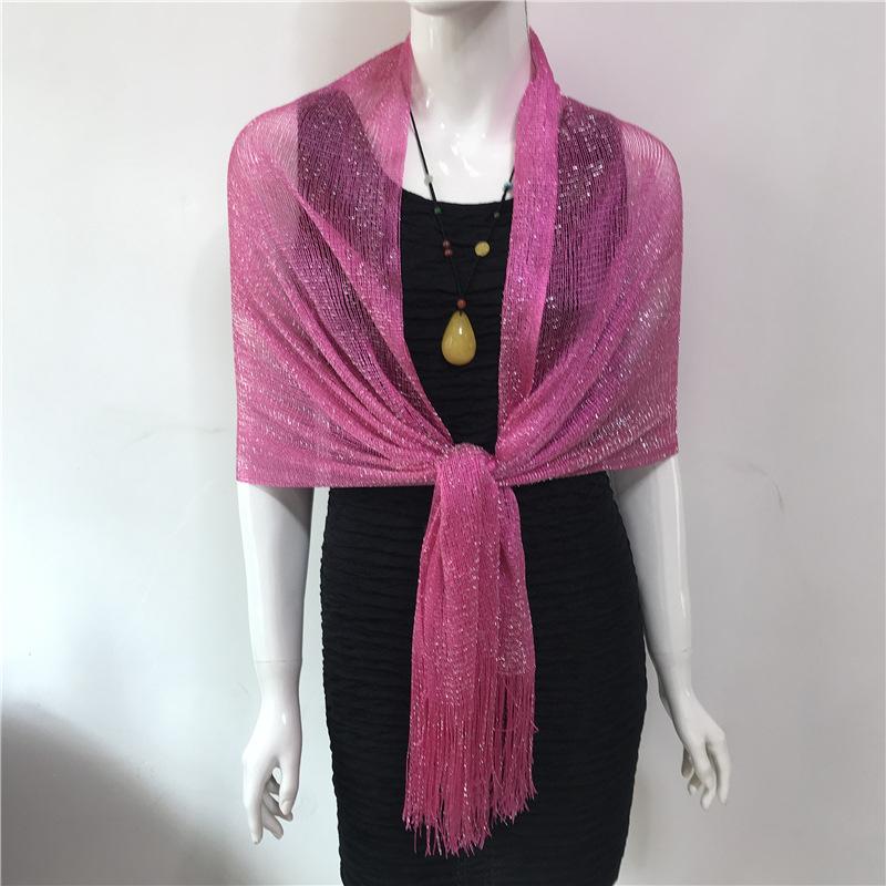 Scarves Women's Rayon Scarf Gold And Silver Silk Flat Towel Thin Cape Closed Head Polyester Multi-Color
Scarves Women's Rayon Scarf Gold And Silver Silk Flat Towel Thin Cape Closed Head Polyester Multi-Color