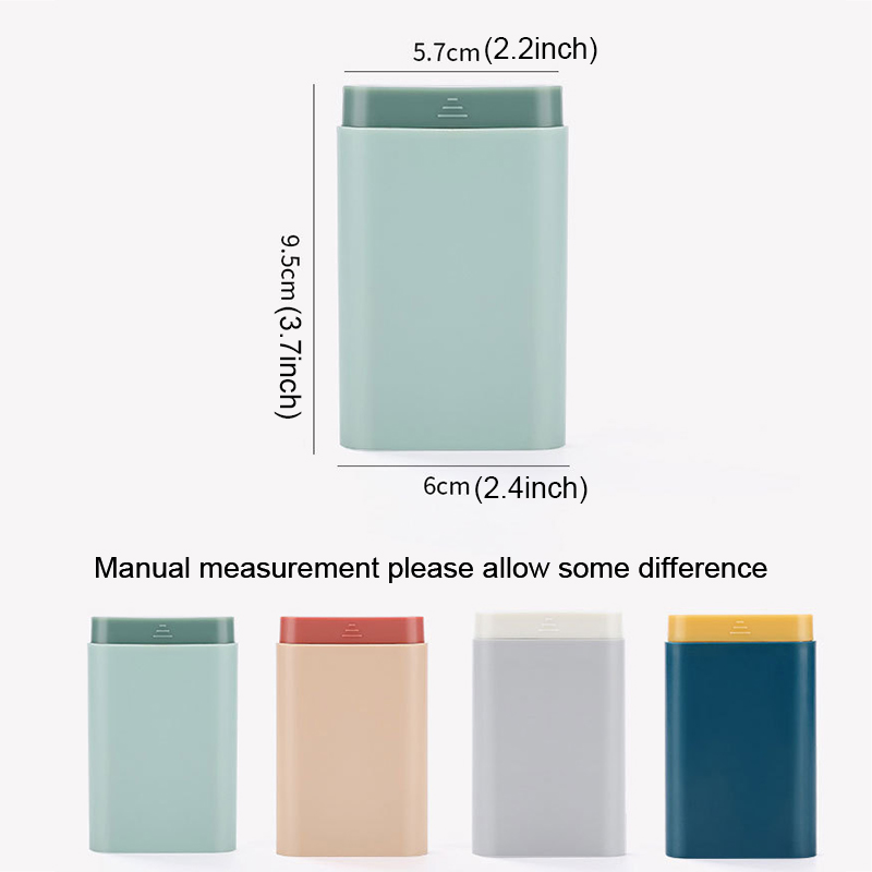Mini Travel Portable Pill Box Dispenser Storage Container Pocket Holder Daily Medicine Organizer Moisture-Proof Pill Vitamin Case Adjustable Grids Fre