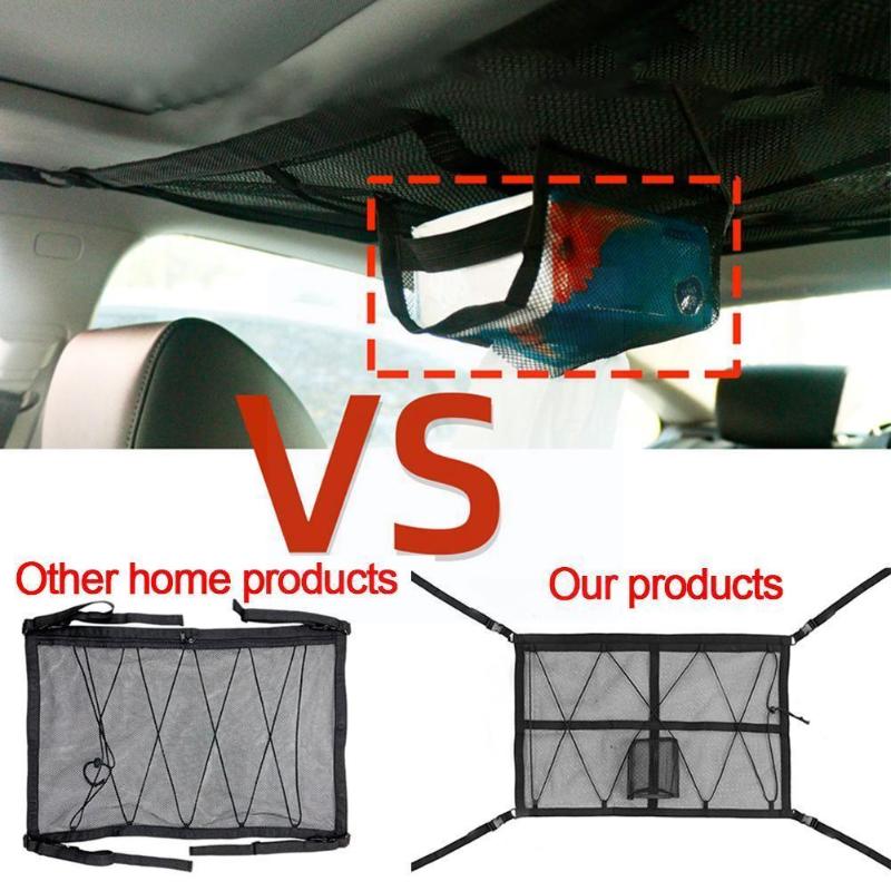 Car Organizer Portable Ceiling Storage Net Pocket Roof Interior Trunk Cargo Sundries Bag Pouch K7T2
Car Organizer Portable Ceiling Storage Net Pocket Roof Interior Trunk Cargo Sundries Bag Pouch K7T2
