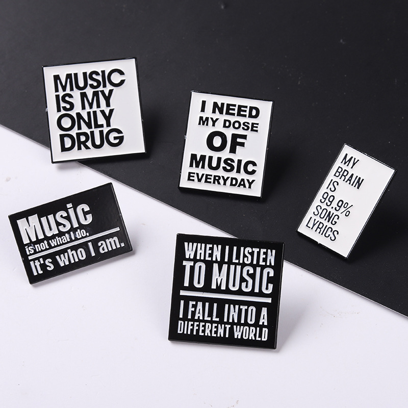 Vintage White Black Color Music Brooches Pin for Women Fashion Dress Coat Shirt Demin Metal Funny Brooch Pins Badges Promotion Gift Jewelry
Vintage White Black Color Music Brooches Pin for Women Fashion Dress Coat Shirt Demin Metal Funny Brooch Pins Badges Promotion Gift Jewelry