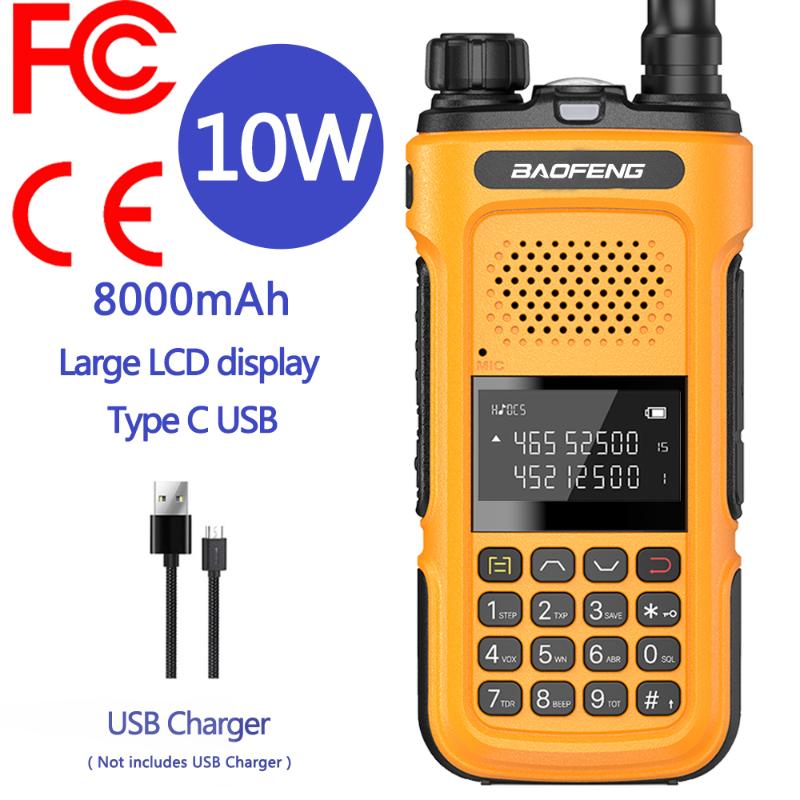Baofeng Dual Band UHF VHF UV-10R 136-174&400-520MHz 10w Max Power Walkie Talkie 10km Long Talking Range UV-5R Ham CE FCC Radio
Baofeng Dual Band UHF VHF UV-10R 136-174&400-520MHz 10w Max Power Walkie Talkie 10km Long Talking Range UV-5R Ham CE FCC Radio