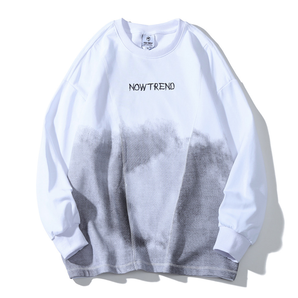 Sweatshirts Wind letter printing tie dyed sweater mens fashion brand loose round neck hoodless Pullover long sleeve Hoodie, White
Sweatshirts Wind letter printing tie dyed sweater mens fashion brand loose round neck hoodless Pullover long sleeve Hoodie, White