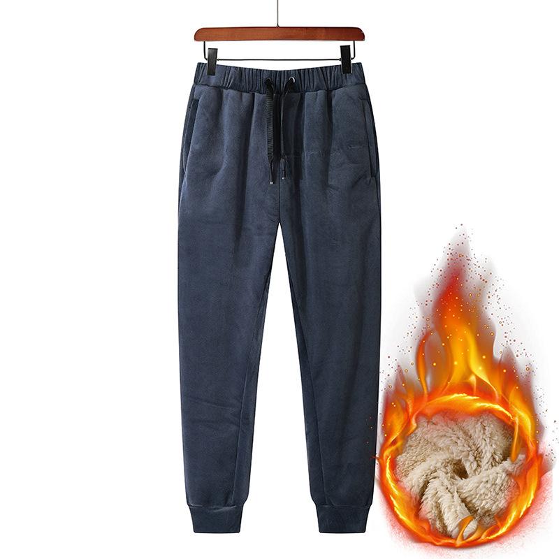 Big Size 8xl Mens Sweatpants Joggers Warm Winter Track Pants Men Jogging Grey Black Men's Fleece Thick Tracksuit Bottoms