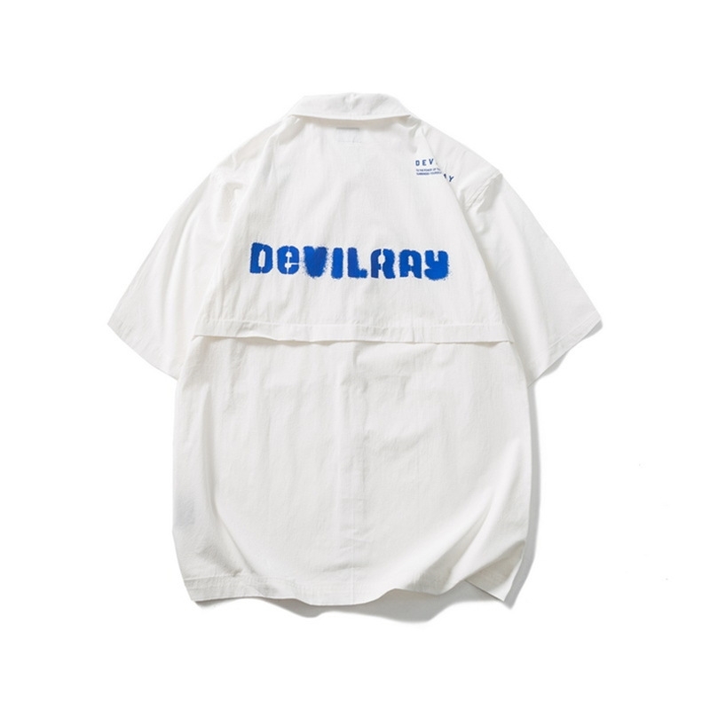 No vulgarity 2021 summer new letter Multi Pocket tooling drop shoulder short sleeve coat men's fashion shirt, White
No vulgarity 2021 summer new letter Multi Pocket tooling drop shoulder short sleeve coat men's fashion shirt, White