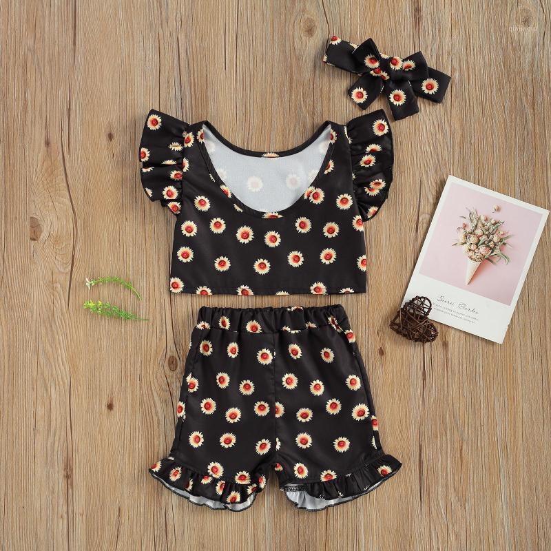 Girls 2T-7T Two-piece Clothes Set Black Floral Printed Pattern Round Collar Tops + Elastic Waist Shorts, White
Girls 2T-7T Two-piece Clothes Set Black Floral Printed Pattern Round Collar Tops + Elastic Waist Shorts, White