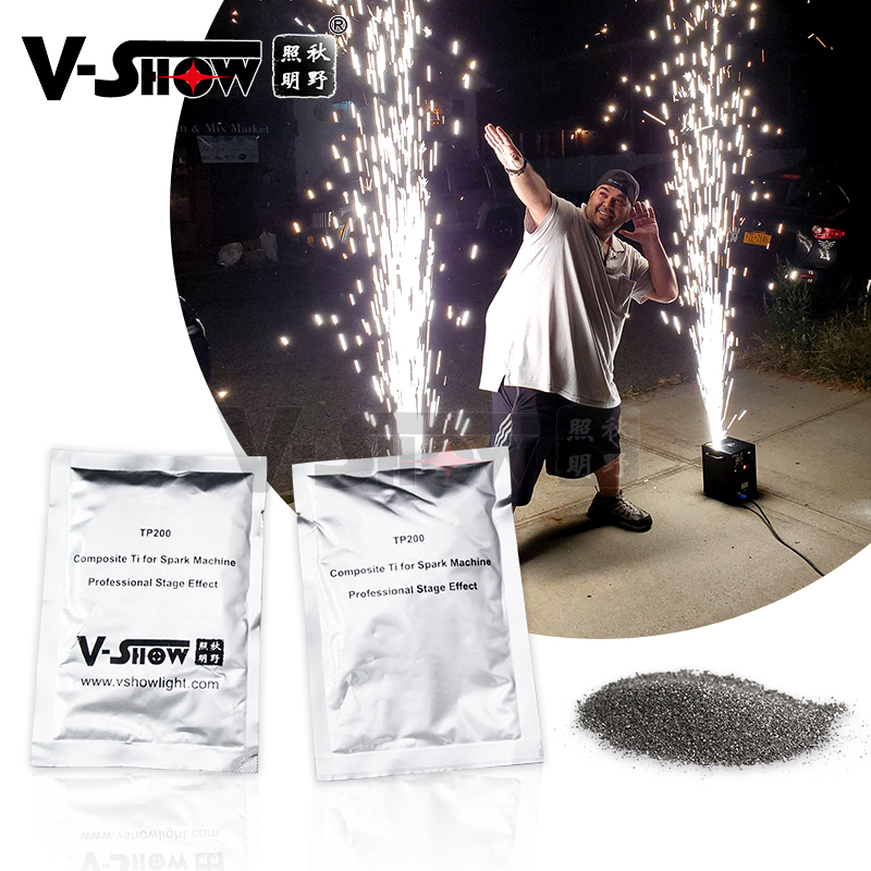 V-Show 30 Bags Ti Powder 200g/bag Material For Stage Lighting Effect Cold Spark Fountain Wedding Fireworks Machine,MSDS certification
V-Show 30 Bags Ti Powder 200g/bag Material For Stage Lighting Effect Cold Spark Fountain Wedding Fireworks Machine,MSDS certification