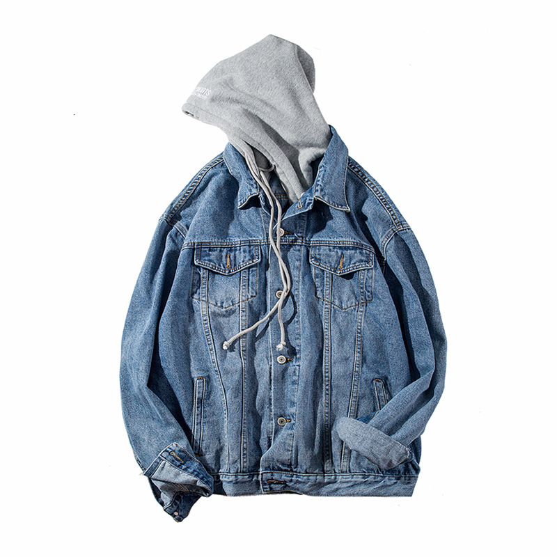 Men' Jackets Spring and autumn teenagers couples wear hooded denim jacket loose fake two-piece men' clothes WJRH, Black
Men' Jackets Spring and autumn teenagers couples wear hooded denim jacket loose fake two-piece men' clothes WJRH, Black