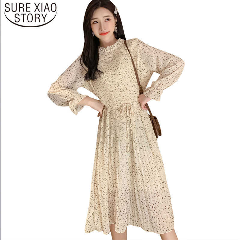 Autumn and Winter Loose Floral Dress Mid-calf Chiffon Dress Long Sleeve Dress Women Dresses Pleated Party Dresses 7151 50 210527, Black
Autumn and Winter Loose Floral Dress Mid-calf Chiffon Dress Long Sleeve Dress Women Dresses Pleated Party Dresses 7151 50 210527, Black