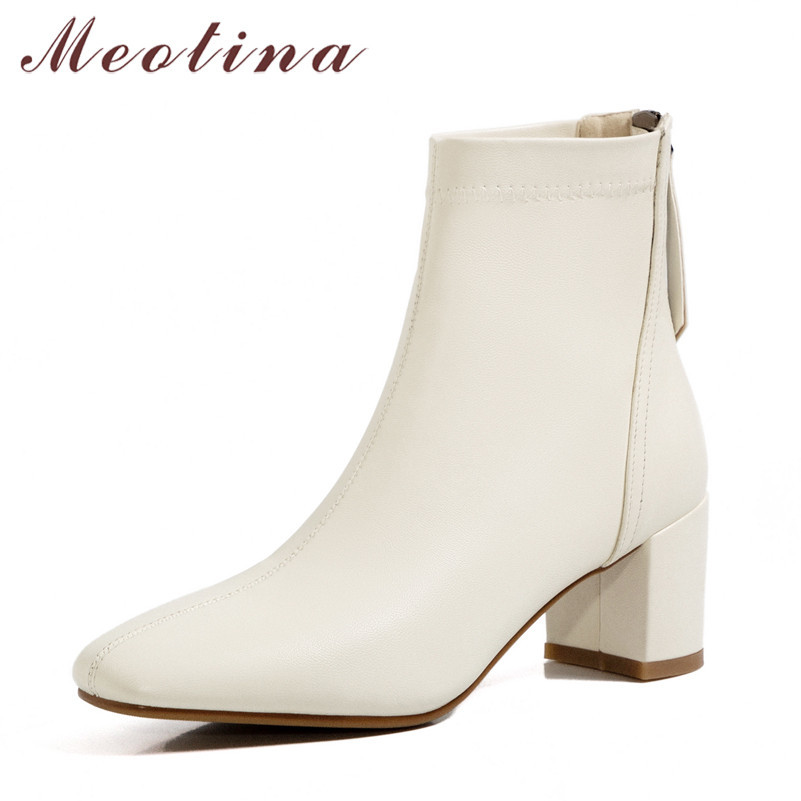Ankle Boots Women Shoes Square Toe Block Heels Short Zipper High Heel Ladies Autumn Winter Beige Size 33-43 210517, Black synthetic lin
Ankle Boots Women Shoes Square Toe Block Heels Short Zipper High Heel Ladies Autumn Winter Beige Size 33-43 210517, Black synthetic lin