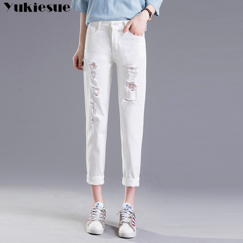 fashionable woman's jeans with high waist boyfriend ripped jeans for women jeans woman jean femme mujer women's Plus size black 210519, White
fashionable woman's jeans with high waist boyfriend ripped jeans for women jeans woman jean femme mujer women's Plus size black 210519, White