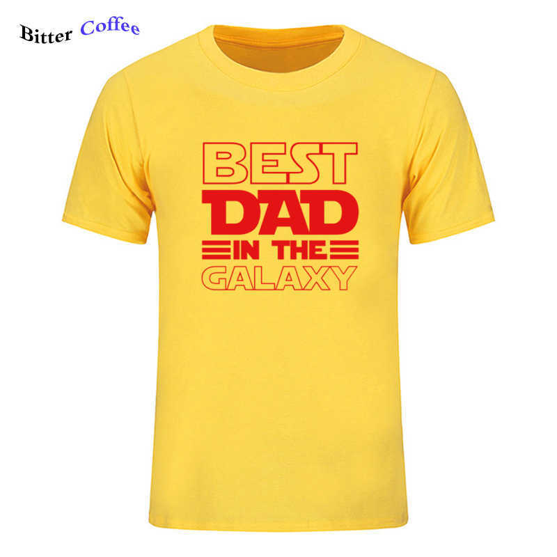 Dad In The Galaxy T-Shirt Funny Fathers Day Present Birthday Gifts For Men Husband Summer Cotton T Shirt T-shirt 210629