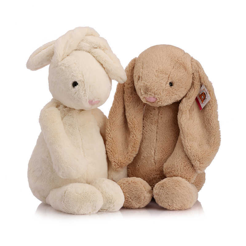 Cartoon Rabbit Doll Soft Long Ears Bunny Appease Toy Kids Cute Plush Stuffed Animal Sleeping Toys For Babies Q0727 S