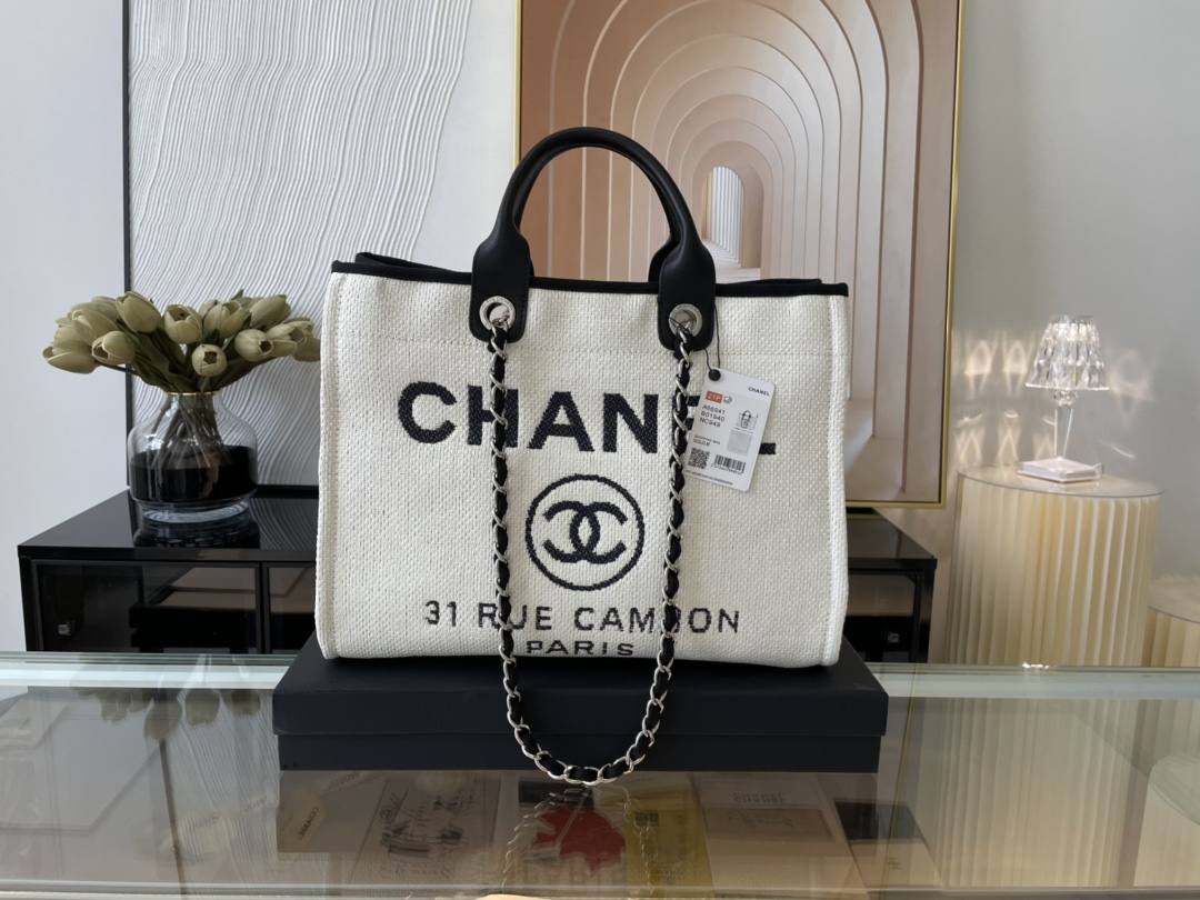 Chanel women's handbag handbag shopping bag handbag high quality fashion linen large beach bag luxury designer travel bag
Chanel women's handbag handbag shopping bag handbag high quality fashion linen large beach bag luxury designer travel bag