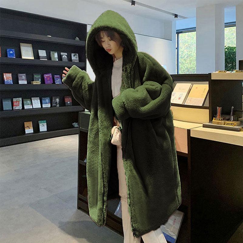 Women's Fur & Faux Thick Women Coat 2021 Winter Loose Mid-length Hooded Jacket Casual Korean Warm Fashion Female Outwear Parka61, Black
Women's Fur & Faux Thick Women Coat 2021 Winter Loose Mid-length Hooded Jacket Casual Korean Warm Fashion Female Outwear Parka61, Black
