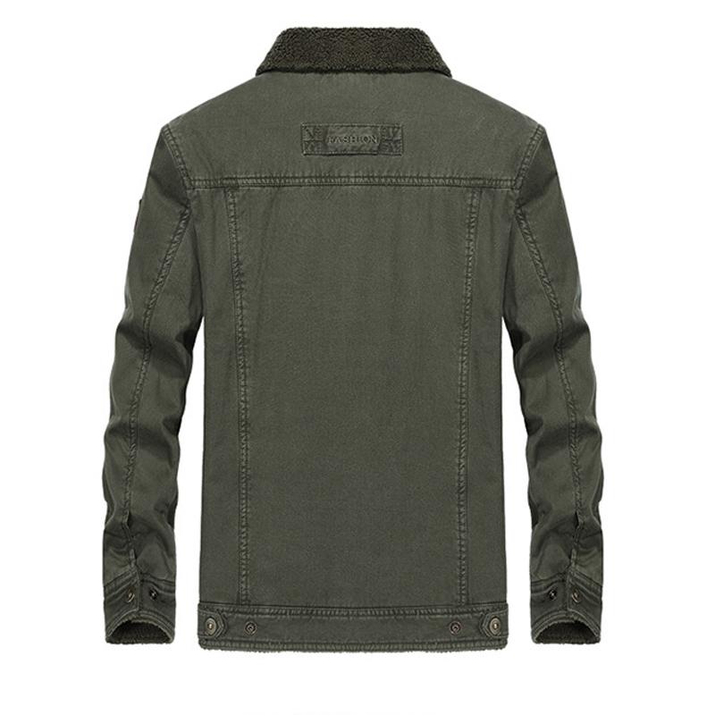 Men's Jackets Winter Bomber Jacket Men Cotton Fleece Thick Warm Coats Male Fur Collar Army Tactical Outwear Windbreaker Jackets,TA195