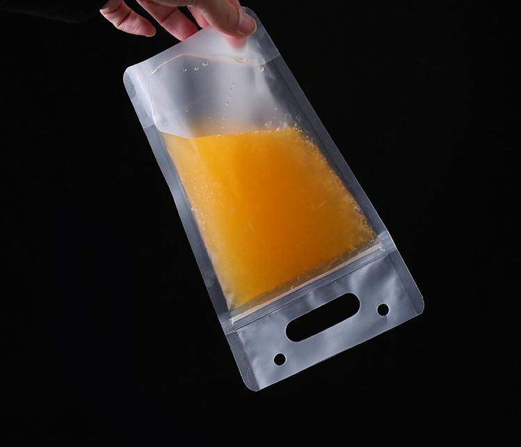 1000pcs 450ml Transparent Self-sealed Plastic Beverage Bag Diy Drink Container Drinking Bag Fruit Juice Food Storage Bag