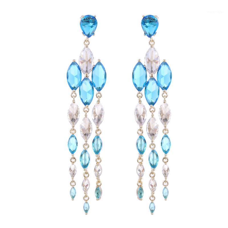 Dangle & Chandelier Korean Fashion Bilincolor Cubic Zricon Tong Tassel Drop Earrings For Women Waterdrop Bridal Wedding Statement Jewelry
Dangle & Chandelier Korean Fashion Bilincolor Cubic Zricon Tong Tassel Drop Earrings For Women Waterdrop Bridal Wedding Statement Jewelry