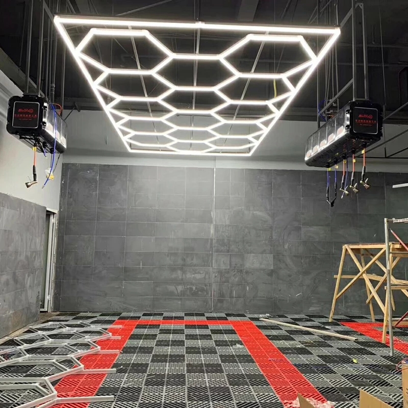 Hot Sales Honeycomb Lamp Wash Station Decoration Hexagon Led Light for Garage Workshop Car Showroom Car Detailing Ceiling
Hot Sales Honeycomb Lamp Wash Station Decoration Hexagon Led Light for Garage Workshop Car Showroom Car Detailing Ceiling