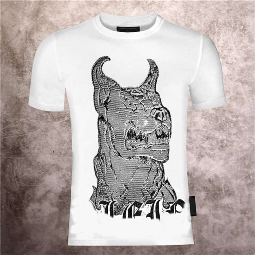 2021 men's PP devil monster hot drill European and American trend summer Phillip plain half sleeve fashion short sleeve T-shirt, White;black
2021 men's PP devil monster hot drill European and American trend summer Phillip plain half sleeve fashion short sleeve T-shirt, White;black