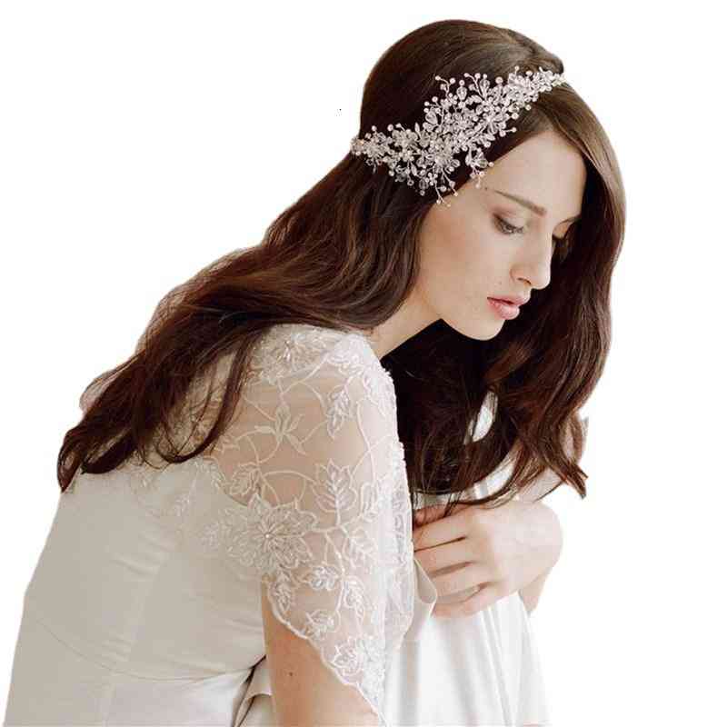 Wedding Hair Jewelry Accessories Selling Bride Handmade Headdress Style Beautiful Crystal Band Bridal