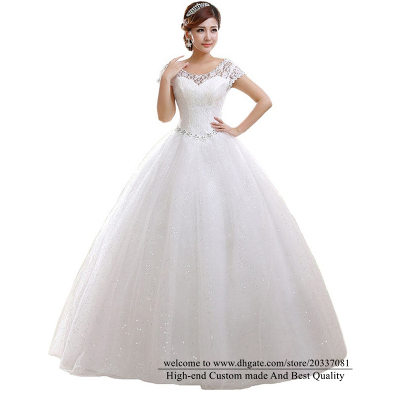 Quinceanera Dresses 2021 Princess Lace Crystal Party Prom Formal White Ball Gown Sequined Vestidos De 15 Anos Q31