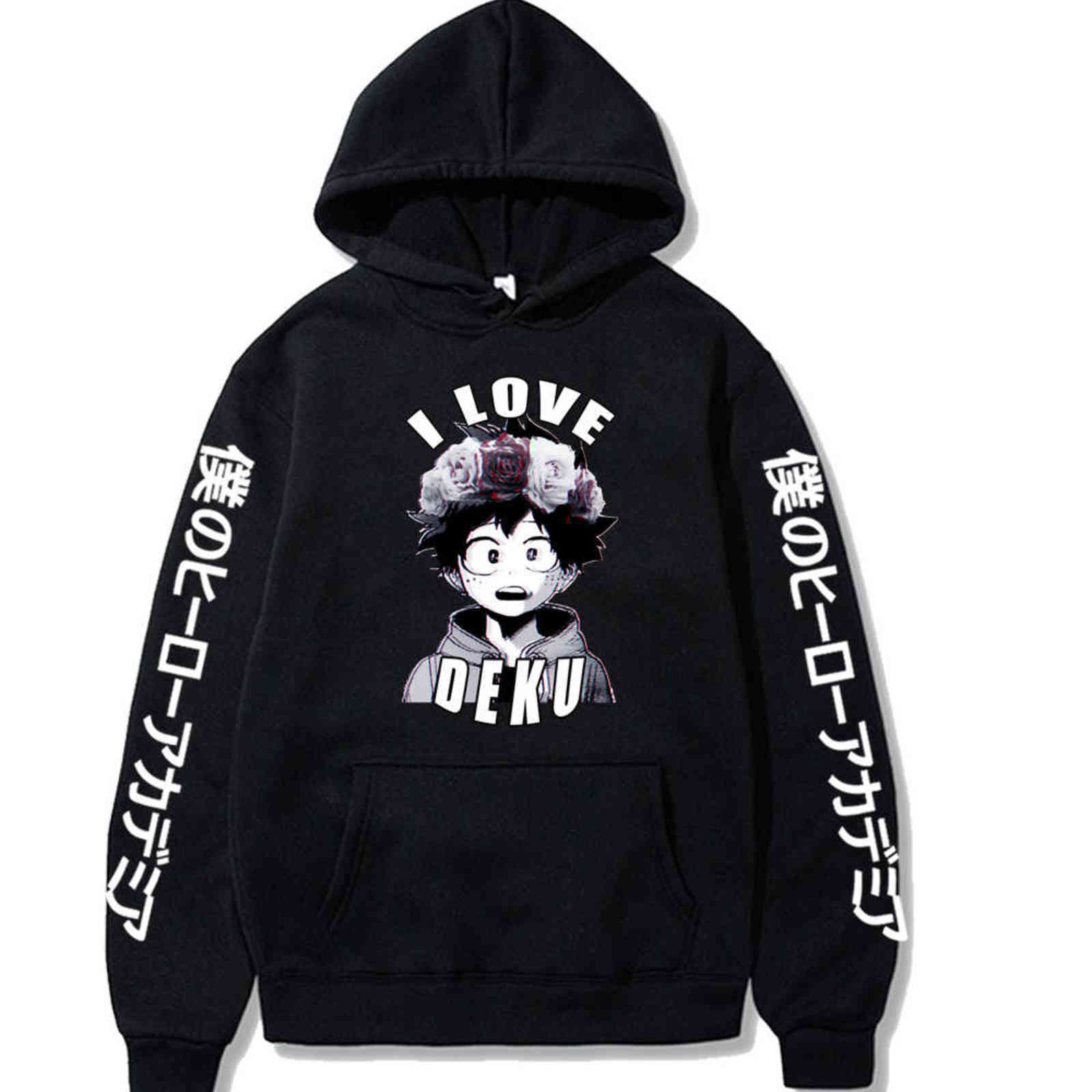 My Hero Academia Deku Hoodie Male Loose Long Sleeve Anime Sweatshirt Men Hoodies, Black
My Hero Academia Deku Hoodie Male Loose Long Sleeve Anime Sweatshirt Men Hoodies, Black