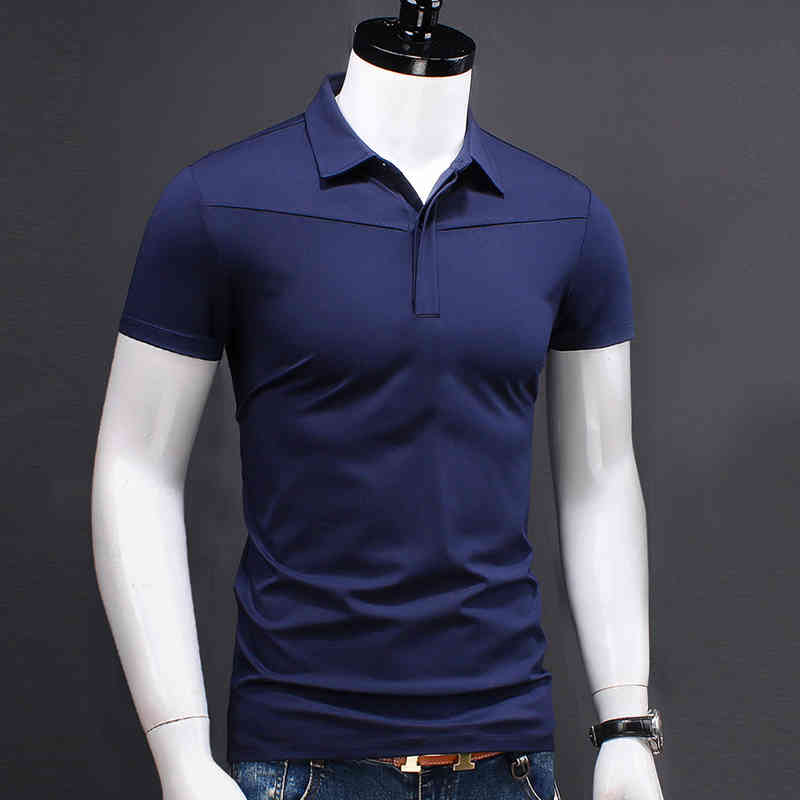 Cotton Shirt Mercerized Men Fashions Brands Short Sleeve Summer Modal Slim Solid Solor Boss Polo Business Casual Clothing, White;black
Cotton Shirt Mercerized Men Fashions Brands Short Sleeve Summer Modal Slim Solid Solor Boss Polo Business Casual Clothing, White;black