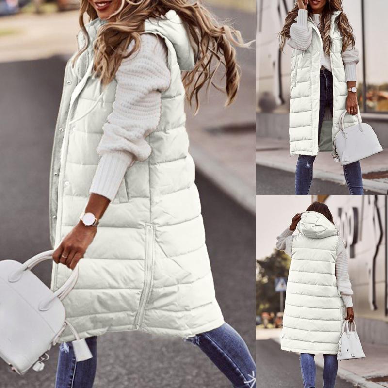 Women' Vests Padded Vest Woman Winter Coats Hooded Sleeveless Warm Down Coat Quilted Jackets Outdoor Jacket Chaleco Acolchado Mujer, Wh
Women' Vests Padded Vest Woman Winter Coats Hooded Sleeveless Warm Down Coat Quilted Jackets Outdoor Jacket Chaleco Acolchado Mujer, Wh