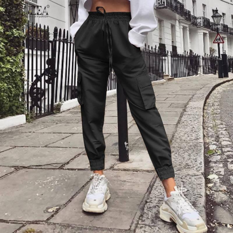 Women' Pants & Capris 2022 Fashion Lady Solid High Wiast Trousers Casual Pockets Cargo Female Long Pantalones Streetwear, Black
Women' Pants & Capris 2022 Fashion Lady Solid High Wiast Trousers Casual Pockets Cargo Female Long Pantalones Streetwear, Black