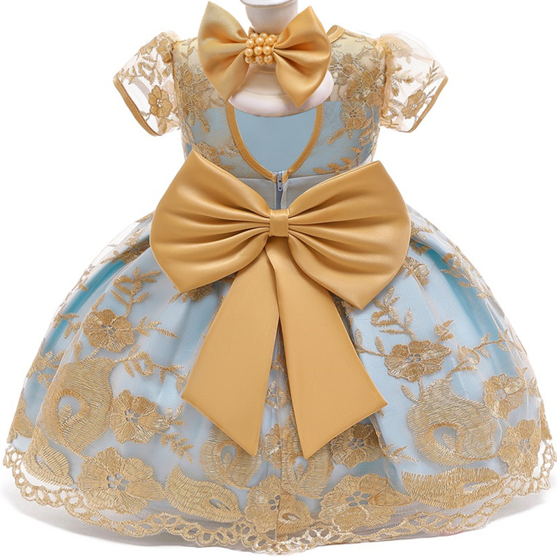 First Birthday Dress For 1 2 Year Old Baby Lace Party Princess Christmas Costume born 1st Christening Gown