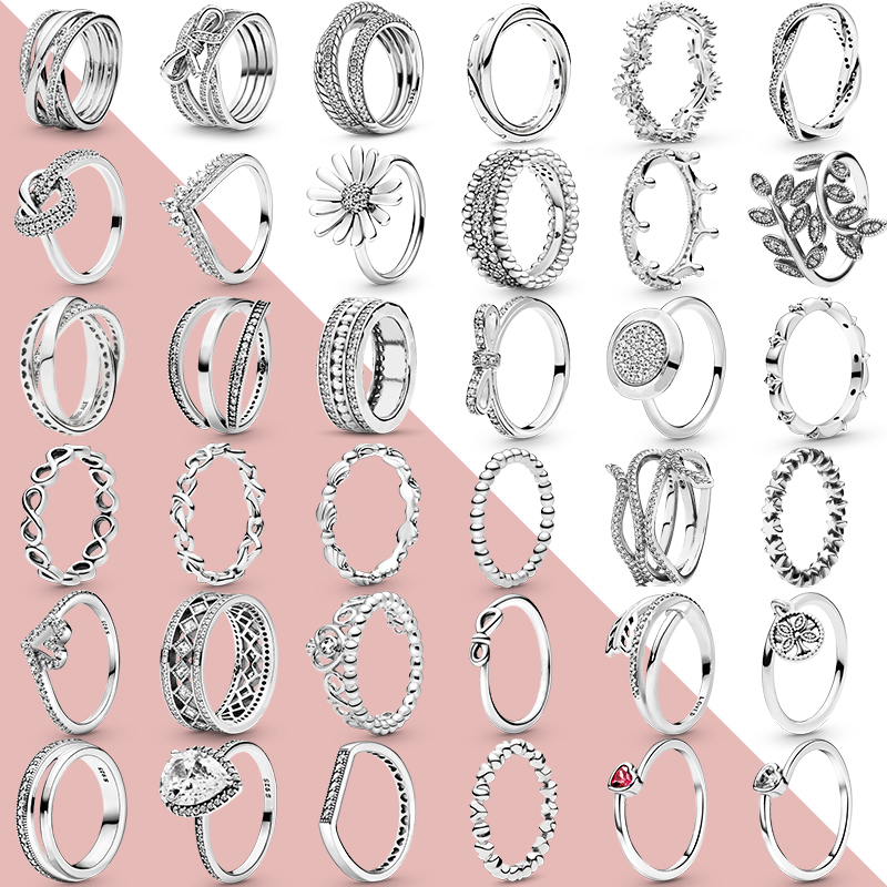 2021 Trendy Ring 925 Silver Stackable Rings Infinite Flower Princess Wishbone Heart Women Finger Rings
2021 Trendy Ring 925 Silver Stackable Rings Infinite Flower Princess Wishbone Heart Women Finger Rings