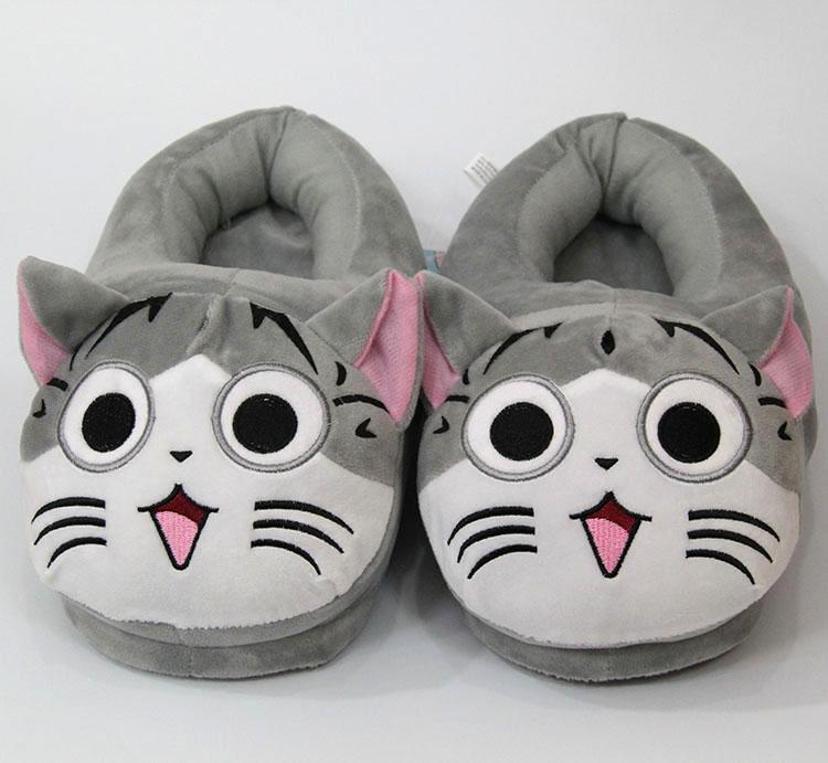 Cheese Cat Sweet Plush Slippers Funny Shoes Women Cute Girls Home Warm Cotton, Black
Cheese Cat Sweet Plush Slippers Funny Shoes Women Cute Girls Home Warm Cotton, Black