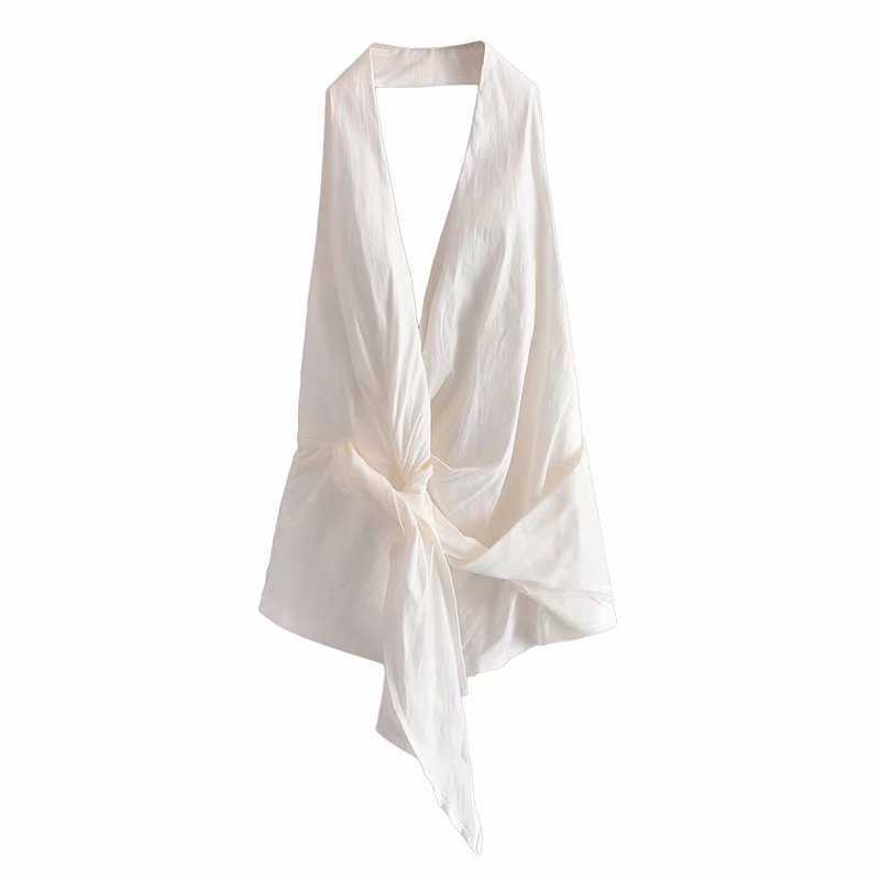 Crop Top Women Backless Casual Fashion Chic Lady Halter Top Women Summer za Top Tank Tops 210709, White
Crop Top Women Backless Casual Fashion Chic Lady Halter Top Women Summer za Top Tank Tops 210709, White