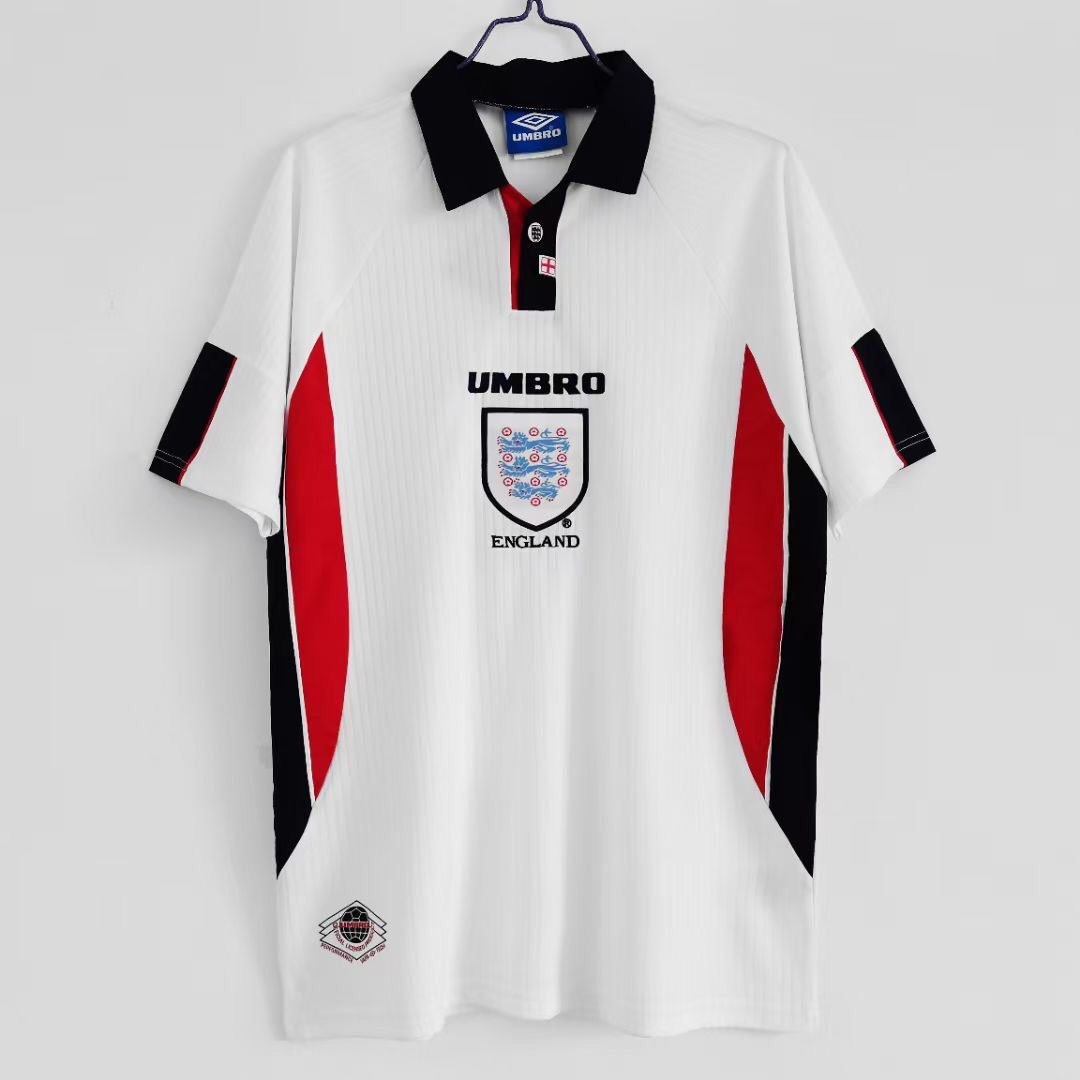 1996 England Retro Soccer Jerseys Tops Gascoigne SHEARER McManaman SOUTHGATE classic vintage Sheringham 96 98 home away Beckham football shirt, Black
1996 England Retro Soccer Jerseys Tops Gascoigne SHEARER McManaman SOUTHGATE classic vintage Sheringham 96 98 home away Beckham football shirt, Black