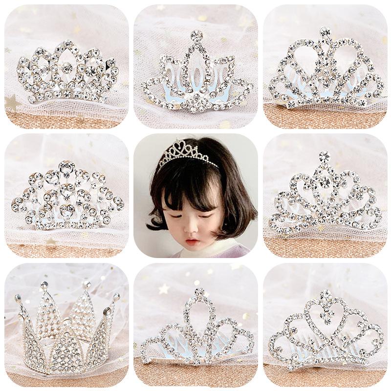 Children's crown Tiara Princess Little Girl crown headband Girl's birthday headband Baby crown hair accessory