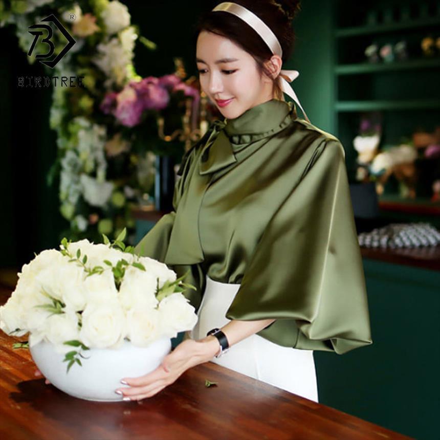 spring korean office white chiffon women shirt long lantern sleeve bow casual loose stand collar t81239a
spring korean office white chiffon women shirt long lantern sleeve bow casual loose stand collar t81239a